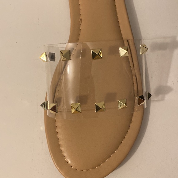 Brand new tan studded sandals - Picture 2 of 3